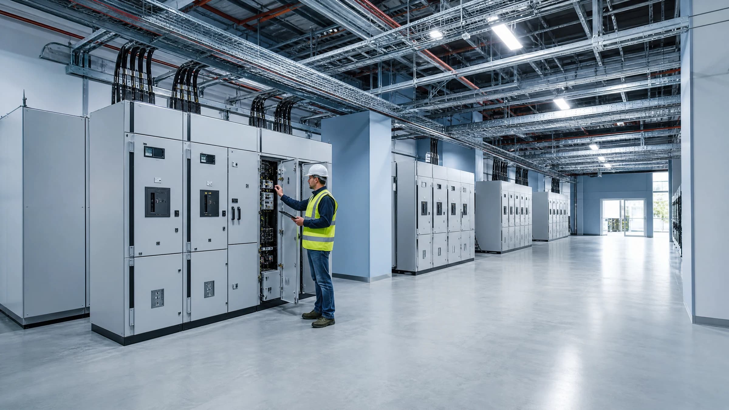 switchgear room, commissioning engineer